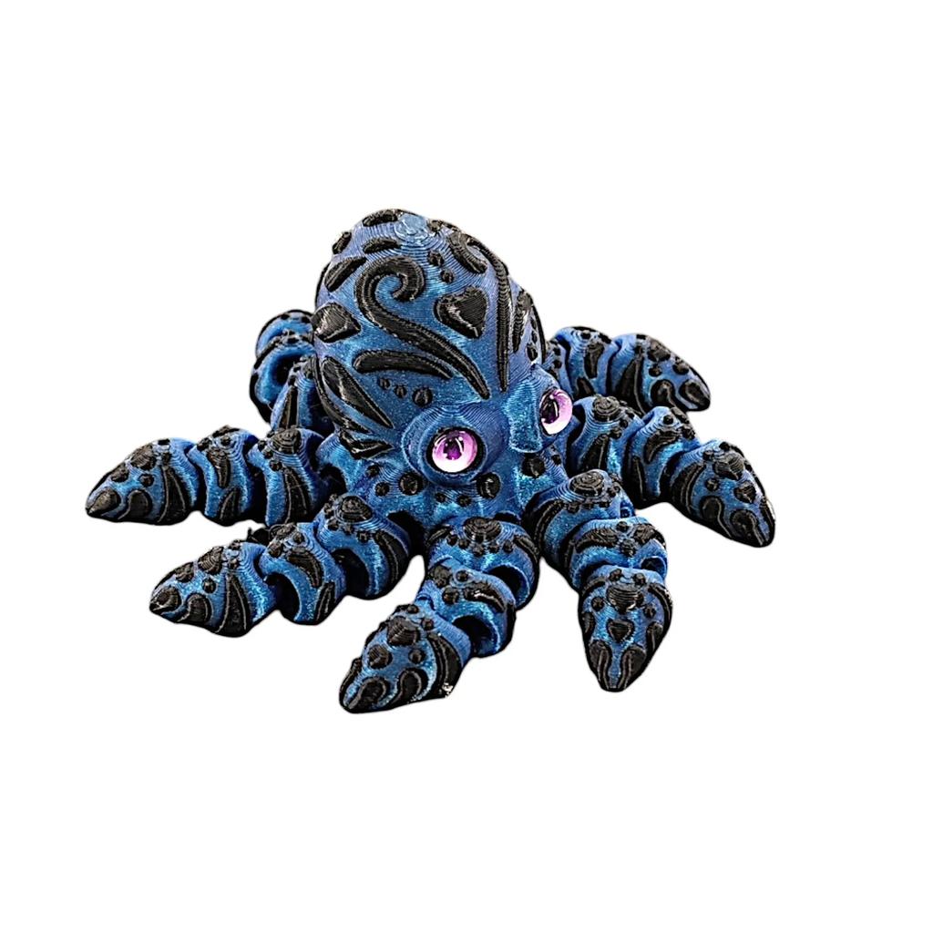 3D Printed Octopus Ornament Creative Animal Landscape Decoration Simulated Octopus Desktop Home Model Party Children's Gift