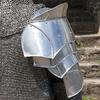 Steel Warrior Paulton Medieval Shoulder Armor - Dark Steel, 30 Cm Height, Adjustable