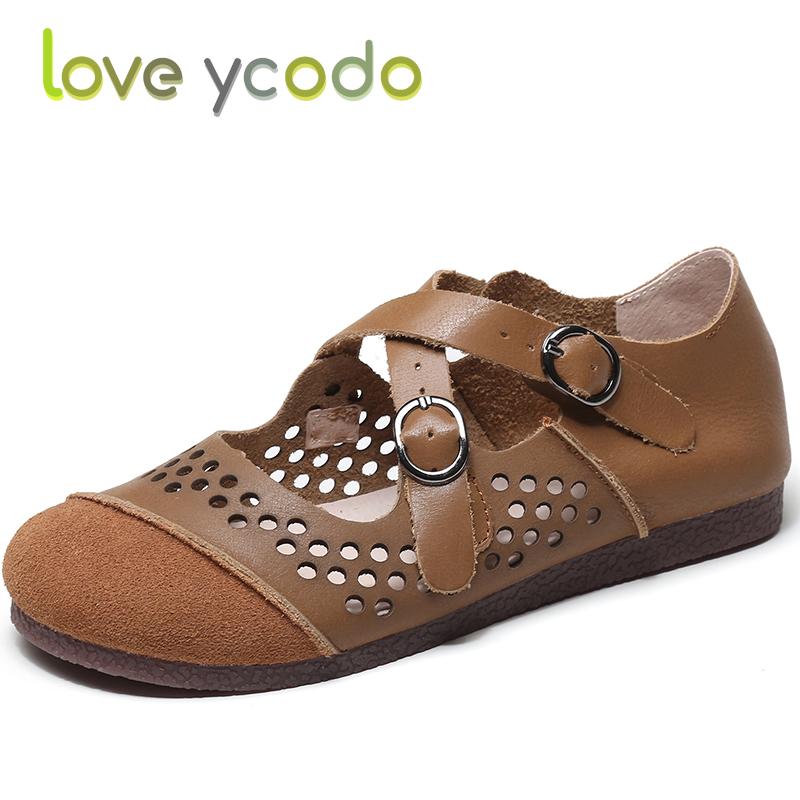 

Женские летние брендовые женские мокасины Love Ycodo на мягкой подошве из натуральной кожи, удобные мокасины и сандалии 35 света загар