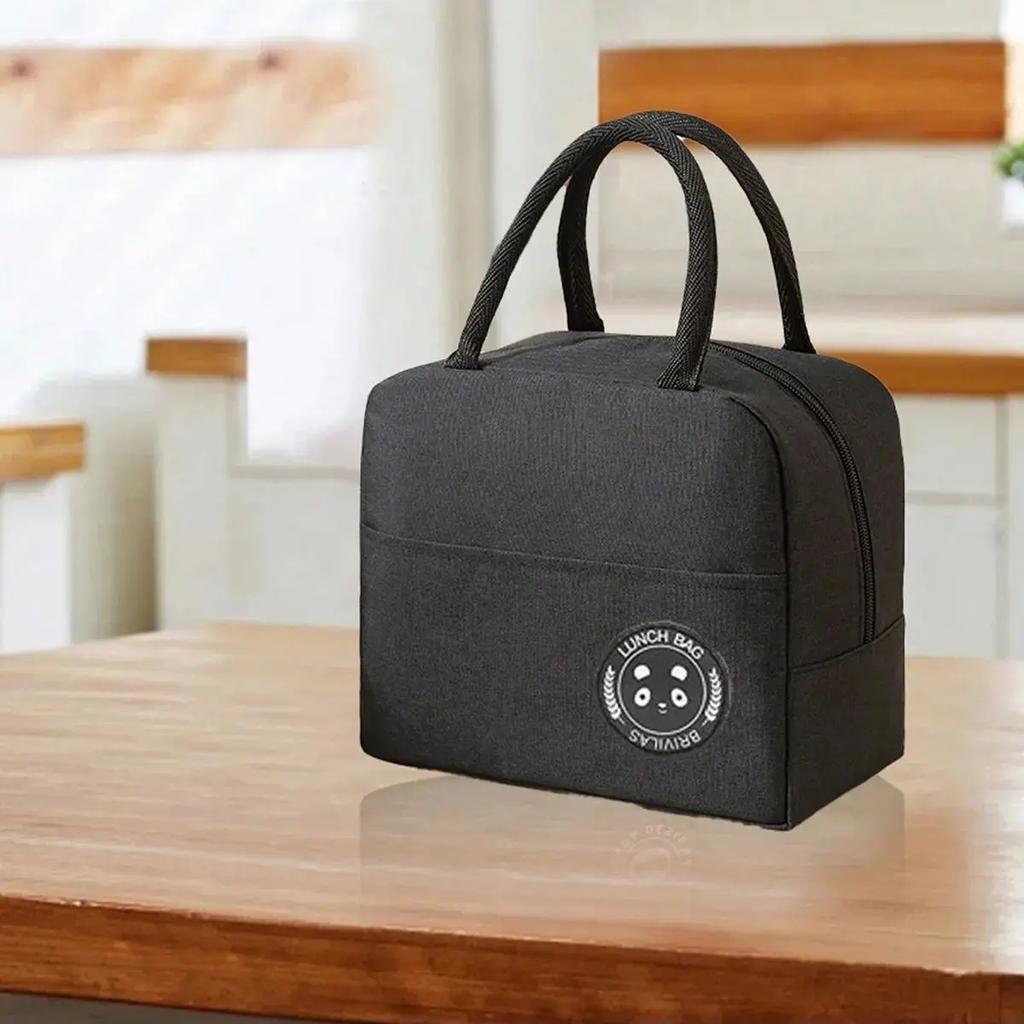 1pc- Insulated Lunch Box Bag Thickened Student Portable Lunch Bag