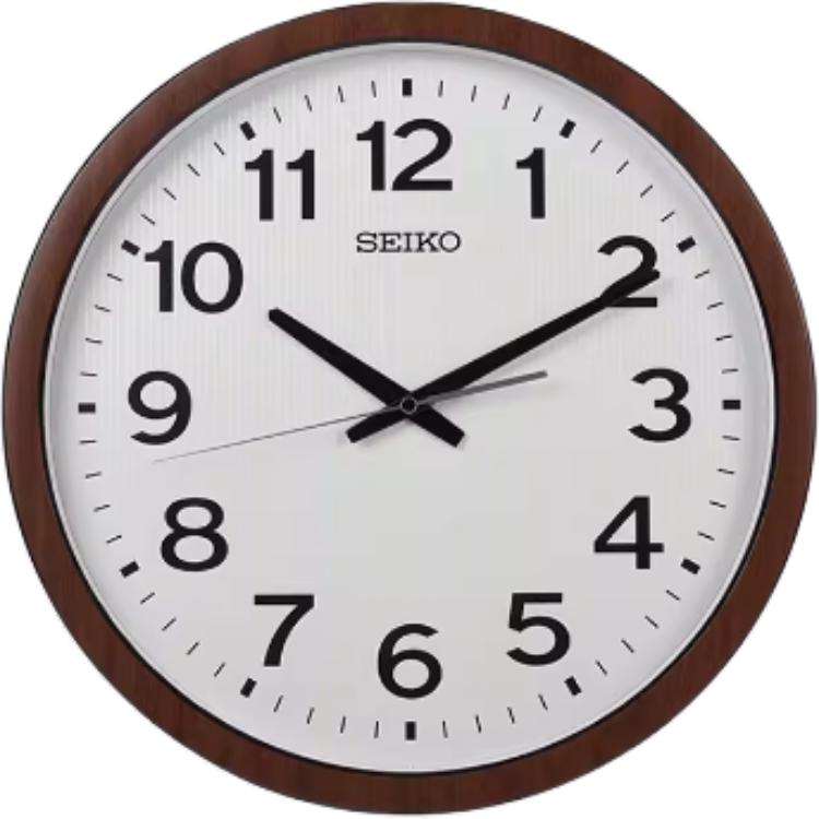 

SEIKO Sweeping Seconds Movement Plastic Wall Clock Unisex White QXA799B White Dial