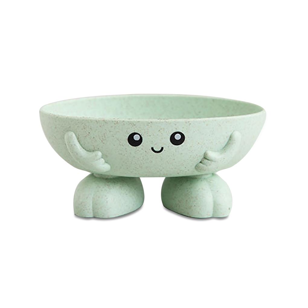 

PP Box Lovely Portable Washable Non-slip 6 Draining Holes Case Indoor House Bathroom Storage Lounge Accessories зелёный