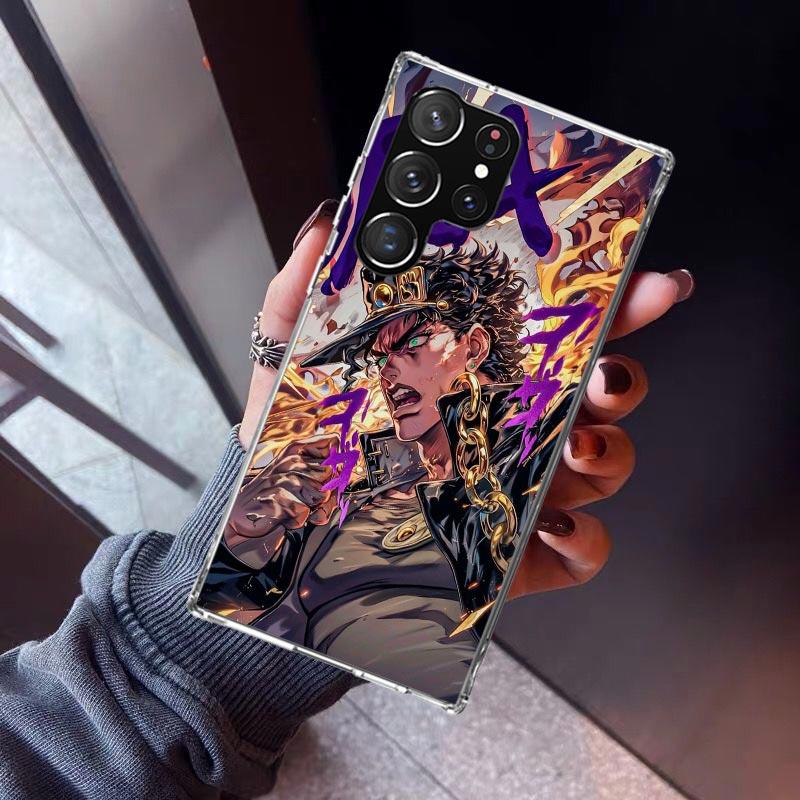 JoJo's Bizarre Adventure Kujo Jotaro Phone Case For Samsung Galaxy S23 S24 S25 Edge S26 Ultra S22 + S21 Plus S20 FE Cover Silico