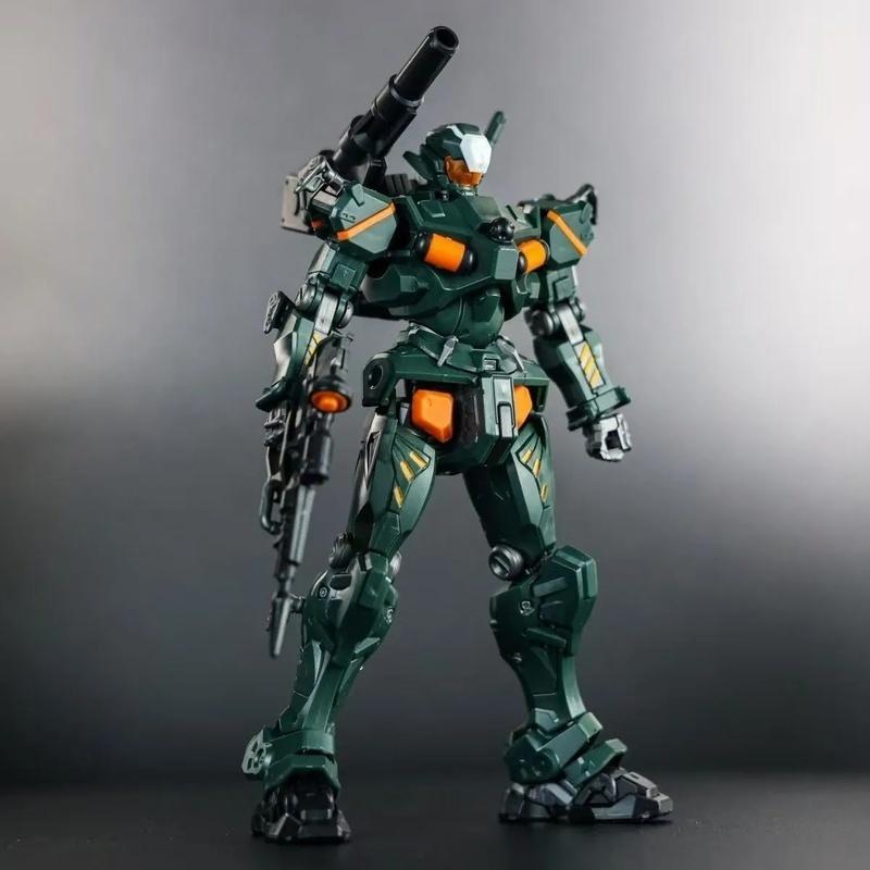 Gquuuuuux Light-Type Guncannon Hg 1144 Action Figure Assembly Model Kit Puzzle Toy Desktop Ornament With Water Slide Decals