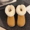 Fashion Slip On Thicken Plush Winter Boots Women Faux Suede Non Slip Platform Snow Boots Woman 2025 Warm Fleece Line Cotton Padded Shoes