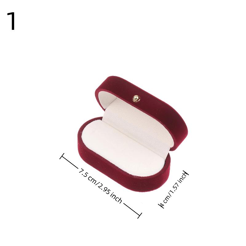 Beflockte Gold Schnalle Schmuckschatulle Anhänger Ring Halskette Ohrring Armband Display Aufbewahrungsbox Luxuriöse Gefühle Verpackungsschachtel