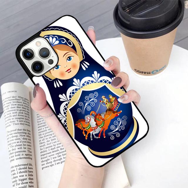 Babushka Matryoshka Red Russian Doll Phone Case Cover For iPhone 17 Air 16 15 14 Plus Apple 11 12 13 Pro Max Coque