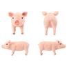 Simulated Animal Pig Figurine Parent-child Farm Toy Plastic Ornament Children's Toy Model Landscape Garden Home Ornament
