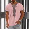 Men'S T-Shirt Short Sleeve Printed Summer Round Neck Top Casual Sweatshirt