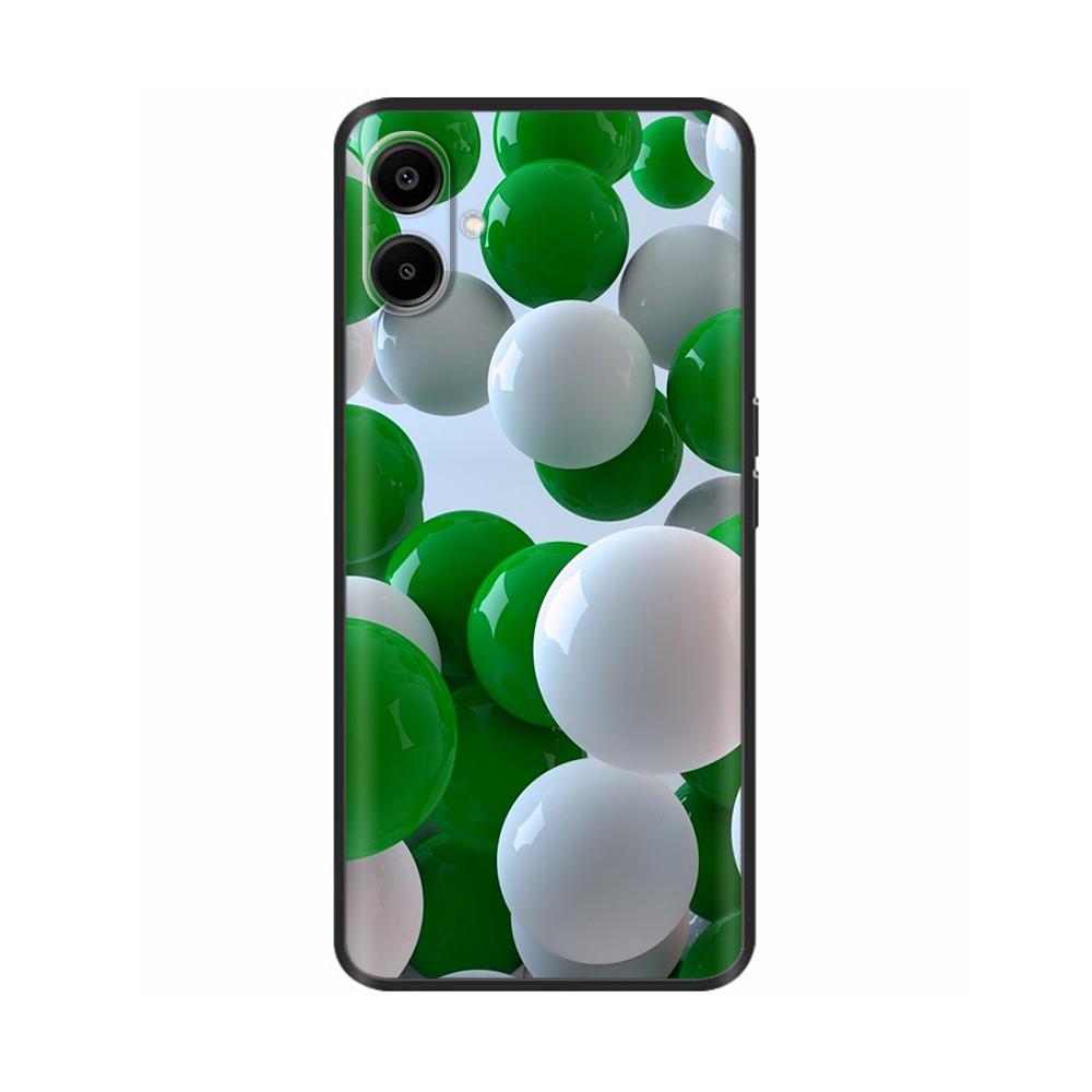For Samsung Galaxy A06 Case Luxury Black Silicone Painted For Samsung Galaxy A06 SM-A065F Cases Bumper TPU Phone Protector Cover