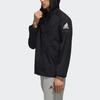 Adidas Lightweight Woven Windbreaker Jacket With Hood And Logo Men Outerwear Black FI8759