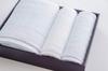 Imabari Towel Gift 1 Bath Towel 2 Face Towels Made In Japan Sara-la "irodori" Blue/White