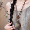 Feather Necklace Female Bohemian Ethnic Style Double Stacked Long Sweater Chain Accessories