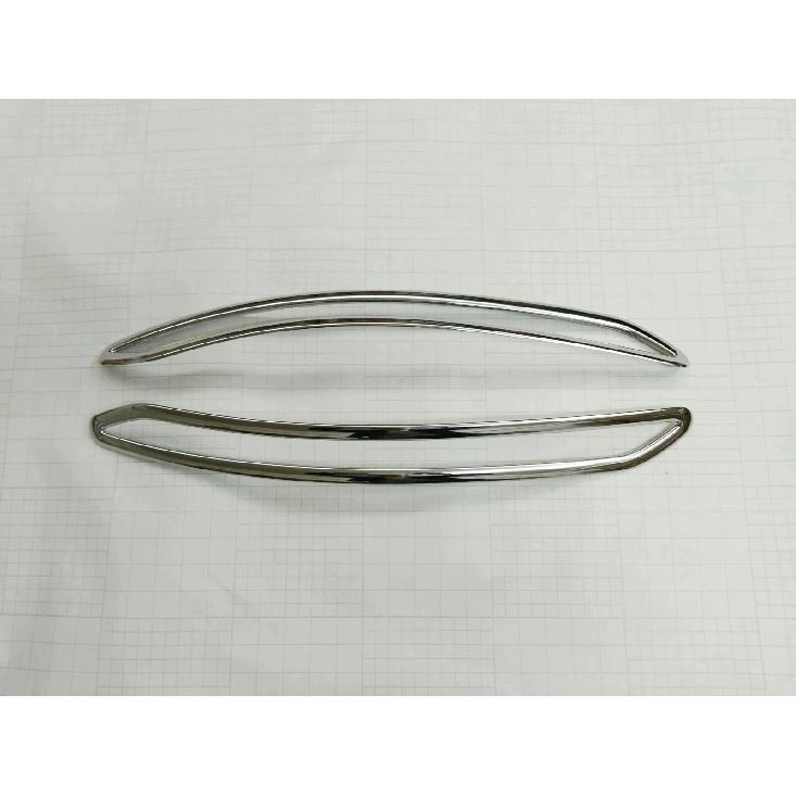 For Hyundai Elantra 2016 2017 2018 ABS Chrome Car Rear Fog Light Lamp Frame Cover Front Foglight Eyebrow Trim Decoration Sticker