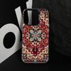 Vintage Persian Carpet Art Phone Case For iPhone 17,16,15,14,13,12,11 Plus,Pro Max,XS,Colored Silver Plated Inside Cover