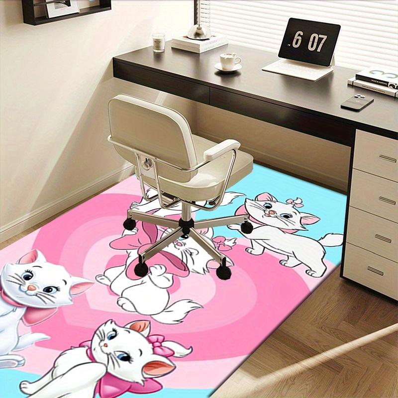 Office Rug Aristocats, Kittens Theme 3D Printed Anti-Slip Rug-Machine Washable for Living Room