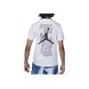 Jordan Wavy Motion Logo Crew Neck Casual Pullover Short Sleeve T-Shirt Kids Tops White HM4758-100