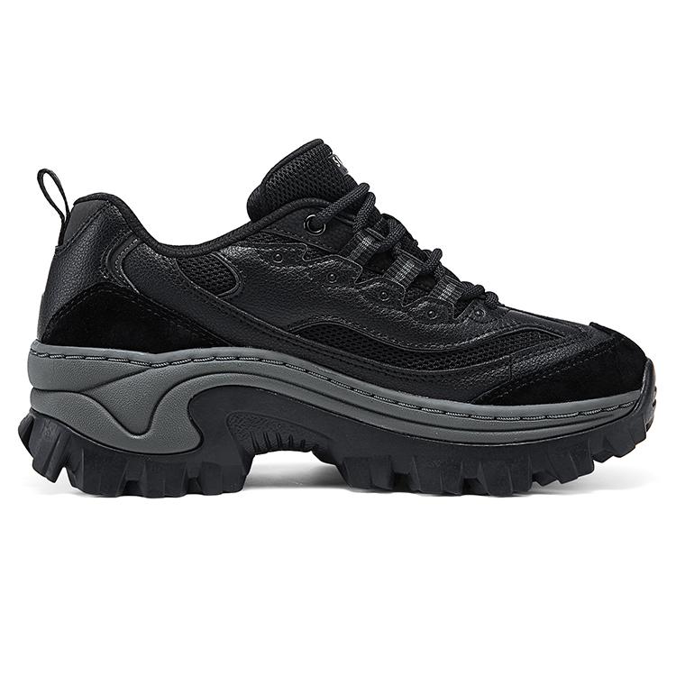 Skechers Honey Cake Shoes Comfortable Lightweight Casual Versatile Wear Resistant Increased Height Low Top Dad Shoes Women Sneaker Black 177233-BBK