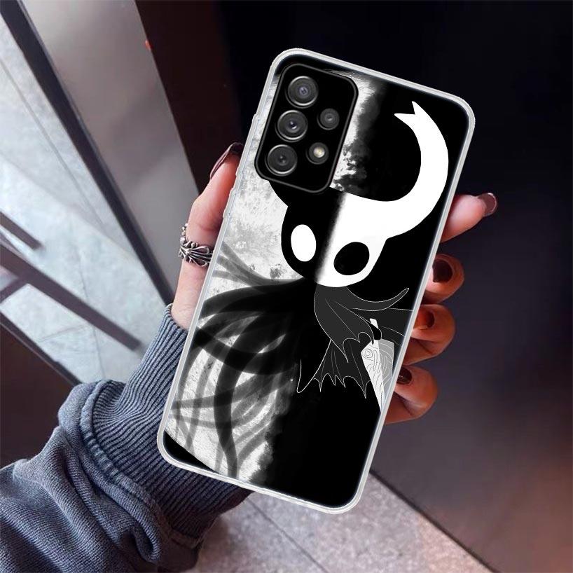 Černé pouzdro Hollow Knight pro Samsung Galaxy A17 A57 A37 A16 A26 A36 A56 A15 A25 A35 A55 A14 A13 A54 A53 A34 A24 A33 A23 Ga