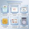 High-Temperature Resistant Transparent Glass Bento Lunch Box - Microwavable and Fresh-Keeping Rectangular or Round Design