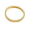 Elastic Bracelet Women Plated Charm Punk Wide Chunky Metal Spiral Bangle Fashion New Party Jewelry Accessories Gift