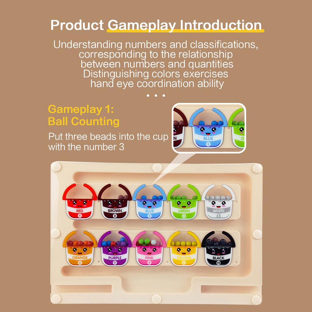 Sensory Magnetic Maze Board Educational Puzzle Sorting Game for Toddler Fine Motor Skill Learning Development Toy