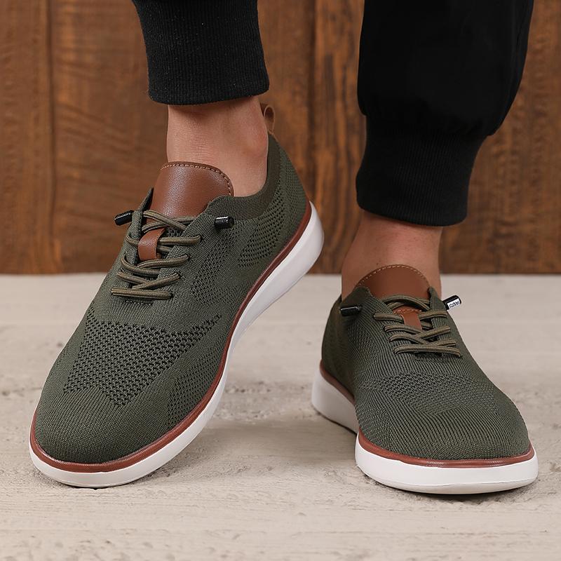 Breathable Men's Shoes Knit Mesh Super Comfortable Fabric Soft Sole Daily Versatile Summer New Men's Light Exercise Sports Shoes