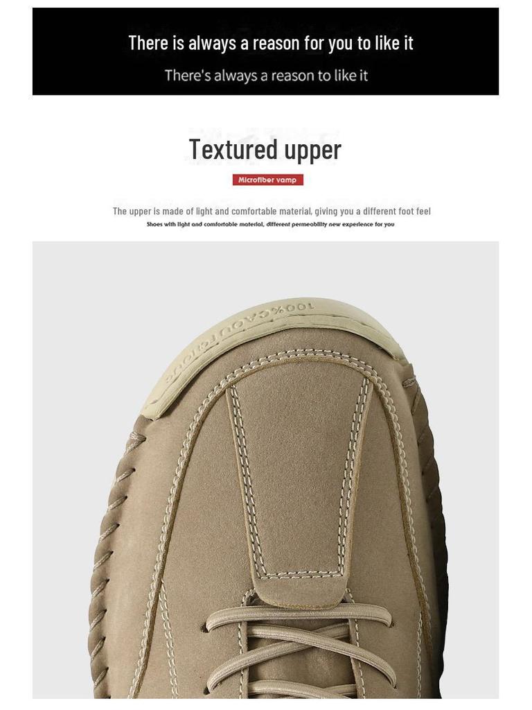 Pánské nové ležérní jarní vysoké ručně šité martensky