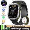 New Military Smart Watch Men IP68 5ATM Outdoor Sports Fitness Tracker Health Monitoring 1.81Inch Bluetooth Calls Smartwatch HT30