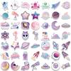 100 Cartoon Purple Planet Graffiti Stickers Suitcase DIY Waterproof Stickers
