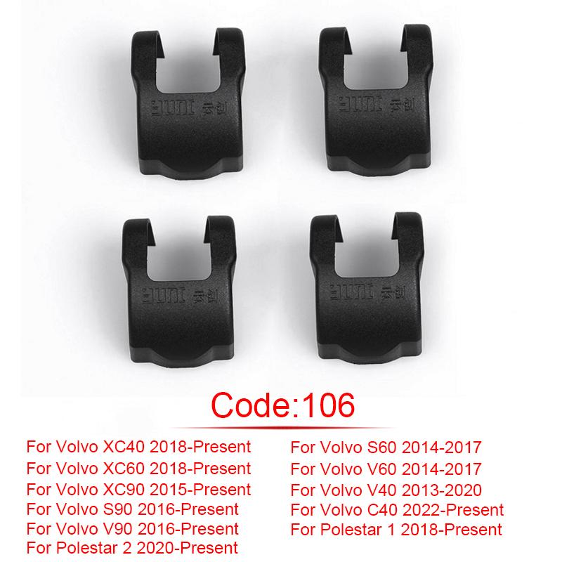 4pcs ABS Car styling Door Check Arm Protection Cover For Volvo XC40 S60 XC60 V60 XC90 V40 S90 C40 V90 Polestar 1 2 2004-2024