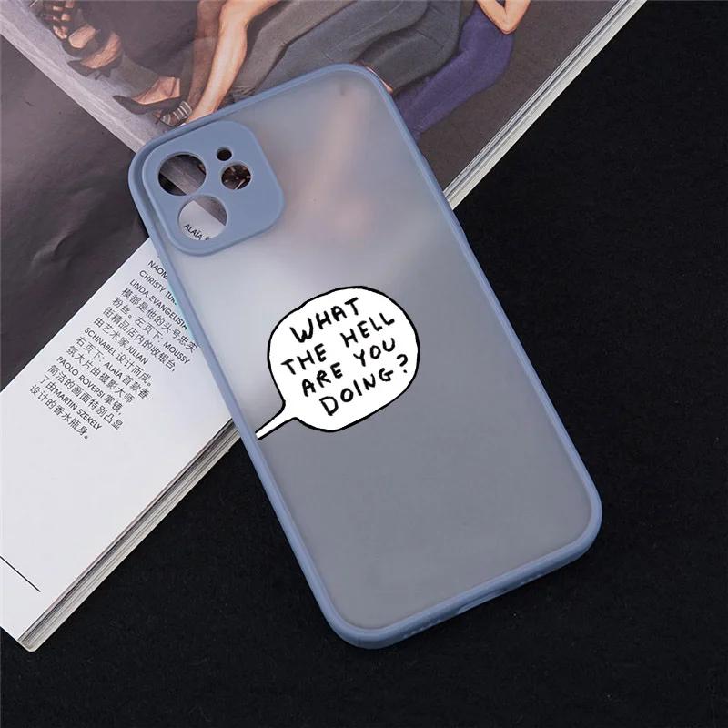 

Забавный диалог Письмо Пара Чехол для телефона для IPhone 15 Pro MAX 11 12 13Mini XR 7 X XS 8 14 Plus Милый Прозрачный Жесткий Матовый Чехол Funda iphone 15 Plus