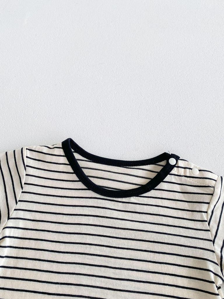 2025 Korean Summer Baby Overalls Set - Unisex Romper Two-Piece