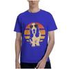 Retro Basset Hound T-Shirt Men Women Kids Gift Men Clothing Graphic T Shirts Cotton Four Seasons Daily Tees Short