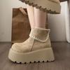 Retro High-end Small Thick-soled Heightening Martin Boots 22 New Autumn Thin White Short Boots