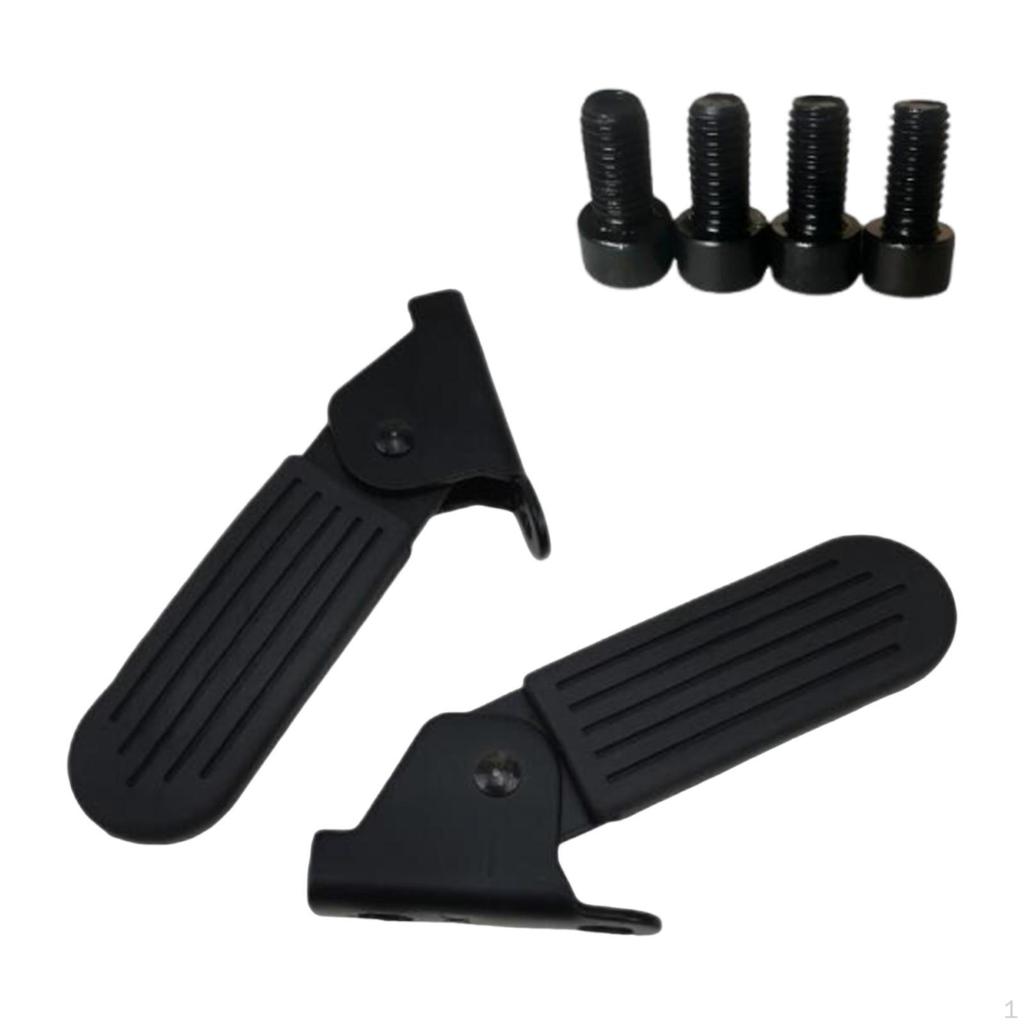 Electric Scooters Front Foot Pegs Foldable Rests Easily Install Accessory Repair Parts Rest
