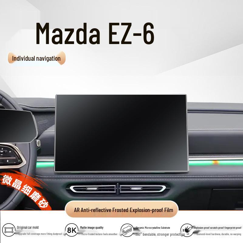 Mazda EZ6 Tempered Glass Screen Protector: Central Control Navigation Film & Interior Protection Accessory