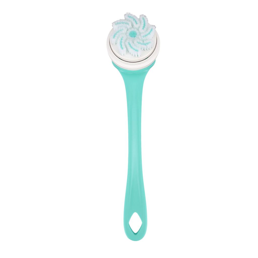 Electric Shower Brush Set Multifunctional IPX6 Water Proof   Handle Cordless Back Scrubber Automatic Body Bath Brush