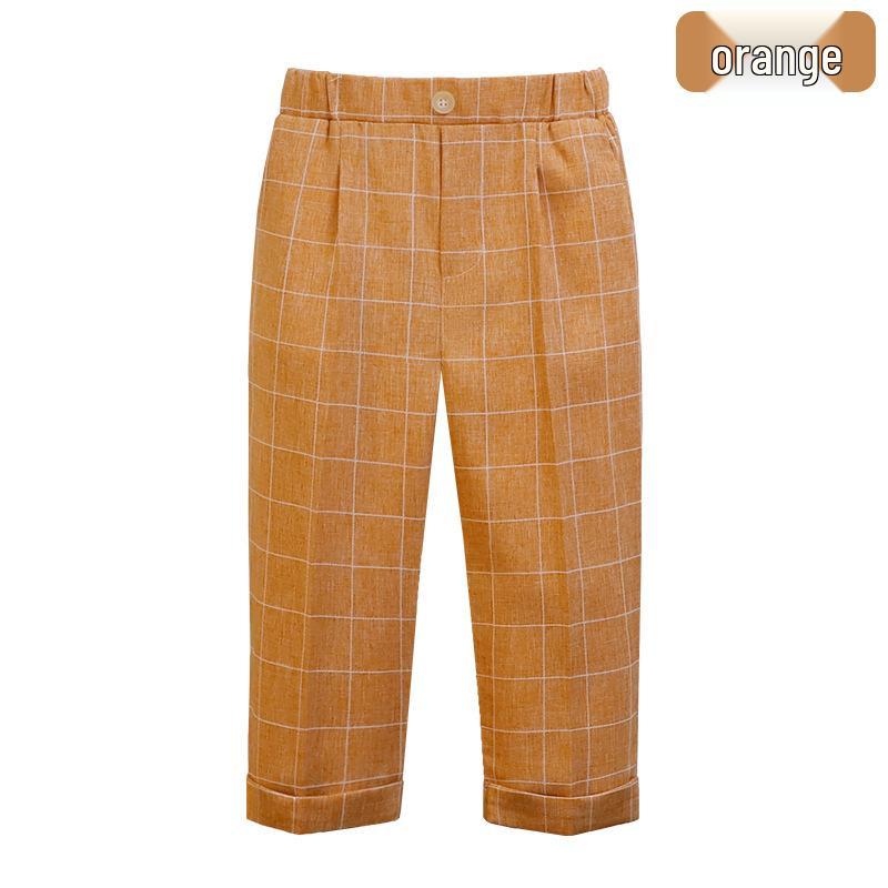 Pantaloni de costum uni pentru copii - Pantaloni lungi casual pentru băieți pentru uniforma de școală primară, costum de spectacol de primăvară/toamnă