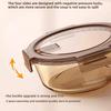 New Sealed Glass Lunch Box Microwave with Lid Bento Box Crisper Heat-resistant Fruit Salad Box Office Workers