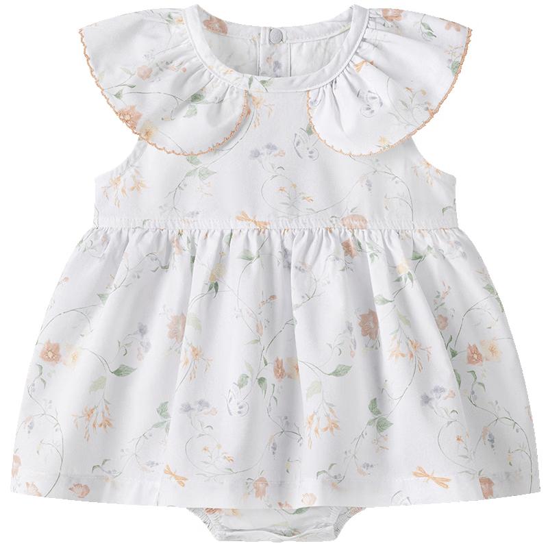 Baby Girl Floral Sleeveless Romper Dress 66cm