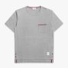 Tom Brown Mjs010a 01454 055 T-shirt męski z krótkim rękawem i paskiem na kieszeni na piersi