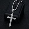 2026 Schmuck Mode Trend Inlay Zirkon Herren Exquisites Geschenk Schmuck Halskette Gold Inlay Diamant YS Kreuz Anhänger Halskette