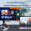 8K 30Hz Type-C Docking Station with Multi-Screen Display, HDMI 2.1/DP 1.4, Laptop Expansion Dock & USB Splitter