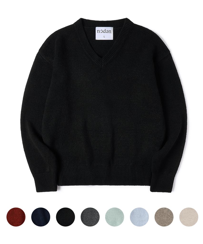 Nodeun [2Pack] Soft Wool Blend V-Neck Crop Knit - 8Color