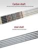 Beginner 7 Iron Golf Club with Carbon Shaft for Men and Women - Portable Practice Tool