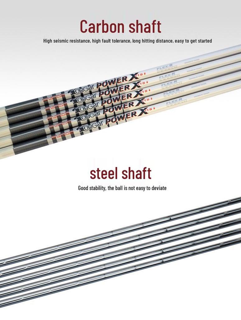Beginner 7 Iron Golf Club with Carbon Shaft for Men and Women - Portable Practice Tool