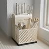 Kitchen Knife & Cutlery Storage Rack: Easy-to-Clean Organizer for Knives, Forks, Spoons, and Chopsticks