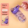 600ML Kinder Cartoon Tier Wasserflasche Tasse mit Strohhalm Tragbare Studenten Anti-Fall Wasserflasche Kleinkinder Getränkekessel