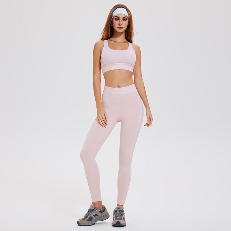 Women's High-Waisted Butt-Lifting Yoga Pants & Shockproof Sports Bra Set